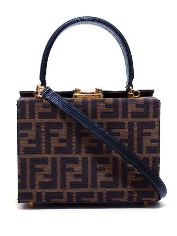 Fendi Pre-Owned - Zucca two-way vanity handbag - women - Canvas - One Size - Brown