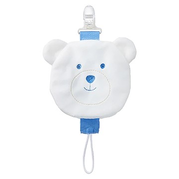 Fees BEBE 可拆式奶嘴防塵套夾 熊熊  藍色  1個