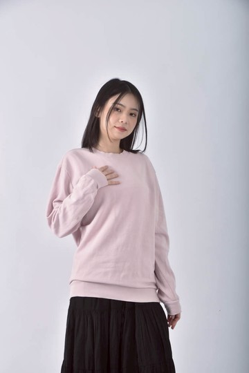 (L) h m粉色長袖上衣