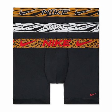 Nike 2022男時尚彩標黑色四角修飾內褲混搭3件組