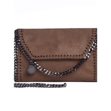 新款歐美意大利設計單肩斜跨手拿女包明星同款宴會Stella鏈條包