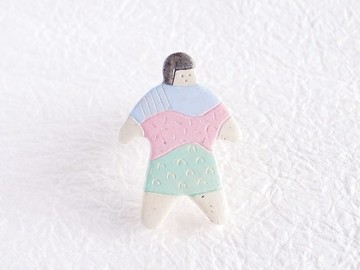 オヨヨちゃん胸針 (春風輕柔)