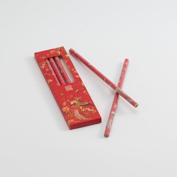 花鳥刺繡鉛筆組(6入)