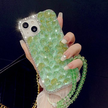 適用於蘋果16手機殼iPhone15金箔水鑽vivoXflip全包Mate60防摔OPPOFindN3Flip高級感14亮晶晶華為P60網紅P50