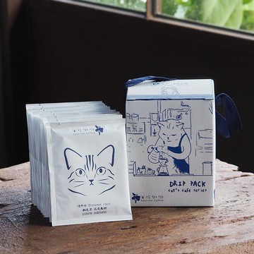 【貓大頭系列】淺中焙花果香風味濾掛咖啡包 - 加購杯子享優惠價