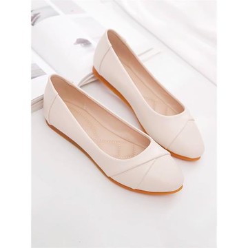 單鞋女2025春秋女鞋豆豆鞋淺口皮鞋上班工作鞋媽媽鞋子軟底平底鞋