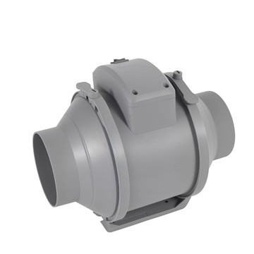 強力通風換氣扇灰色管道排風機Inline Duct Fan Ventilation Fan【DD1113001】