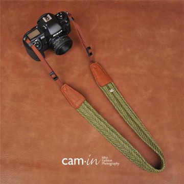 cam-in 編織系列專業時尚相機背帶 通用接口 cam8692
