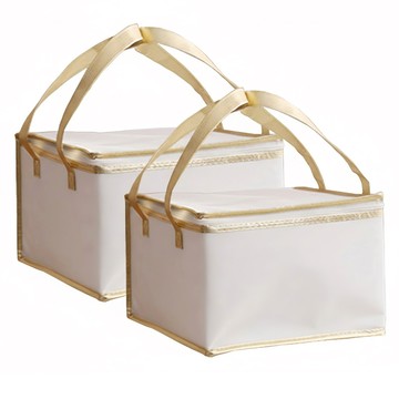 蛋糕保冰袋 單層 30 x 30 x 20cm  白金色  2個