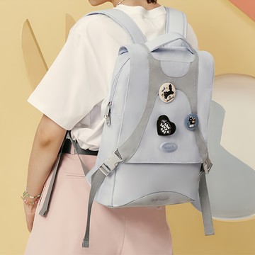 Vanwalk 出走 日系復古學院風後背包 V2664 1個  600g  霧霾藍