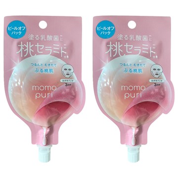 BCL momopuri 彈潤蜜桃面膜 亮澤撕除面膜 20ml 蜜桃保濕  2包