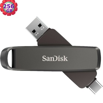 SanDisk 256GB Extreme PRO Dual Drive 1000MB/s SDDDE1-256G USB 3.2 兩用隨身碟