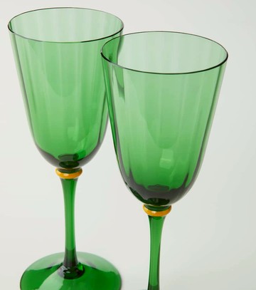 La DoubleJ Rainbow set of 2 wine glasses