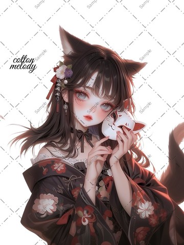 original sticker no.1479 人物貼紙 原創貼紙 女孩貼紙 原創人物貼紙