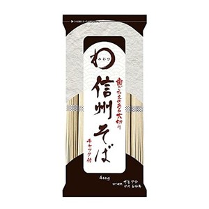 みわび 信州そば 400G 太麺 チャック付 信州蕎麦 蕎麦 太切り 乾麺 ざるそば かけそば