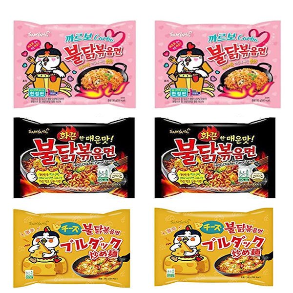 ブルダック炒め麺  ブルダック チーズ 2個 カルボ 2個 オリジナル 2個 セット