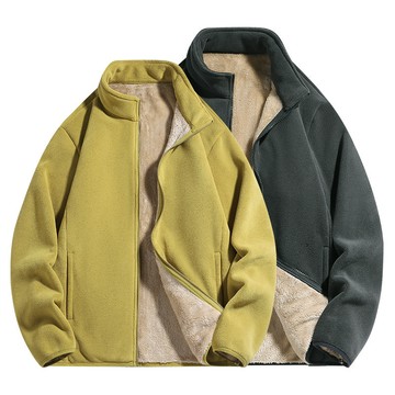 【臺北出貨】情侶款抓絨衣 加厚雙面穿外套 搖粒絨外套 立領外套 保暖外套 運動外套 戶外抓絨外套 抓絨衣外套 珊瑚絨夾克