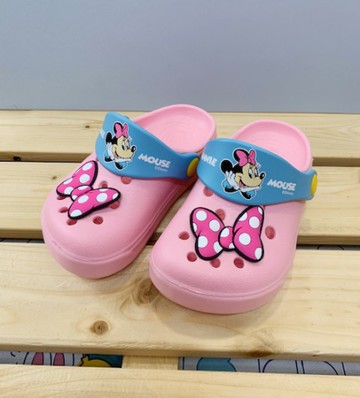【震撼精品百貨】Micky Mouse_米奇/米妮 ~台灣製正版兒童迪士尼花園鞋-粉米妮(15~20號)#19348
