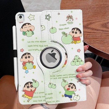 青蘋果小新ipad360°旋转7/8/9代防摔pro11平板保護套air8/7/6/5/4可愛mini