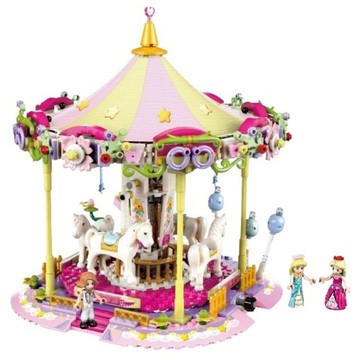 [積木共和國] 【ZHEGAO哲高】921005 旋轉木馬樂園(益智拼裝積木)