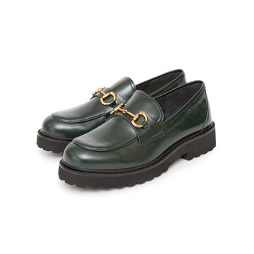 (限時⬊5折)GREEN PINE復古女紳鬆高厚底鞋 綠色 (00852191)