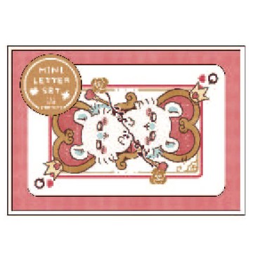 吉伊卡哇 迷你信紙組 撲克牌B款 Wonder Tea Time 第11彈  感謝信 留言 信件 便箋 信封 日本必買 | 日本樂天熱銷