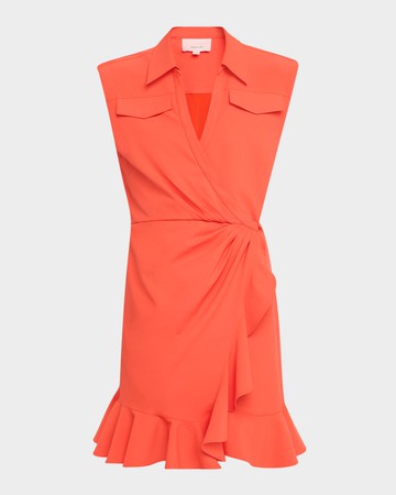 Zenni Sleeveless Mini Shirtdress