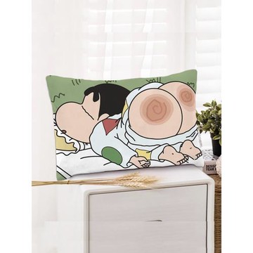 卡通日式小新枕套單人學生宿舍枕頭套親膚48x74cm家用枕芯套子女