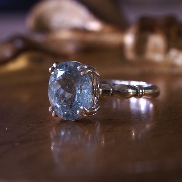 拓帕石 黃玉 手工純銀戒指 11月誕生石 10號 Topaz handmade