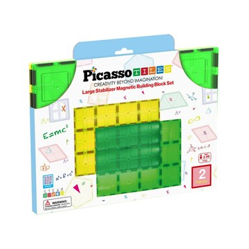 PicassoTiles磁力片 PT02 大型磁力片(2入)