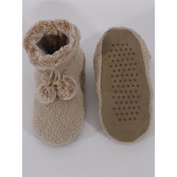 秋冬男女防滑地板襪中筒家居雙層厚絨保暖麂皮絨軟底襪套大碼