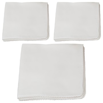 MARURU 認證安心有機棉手帕 3入  27 x 27cm  原色