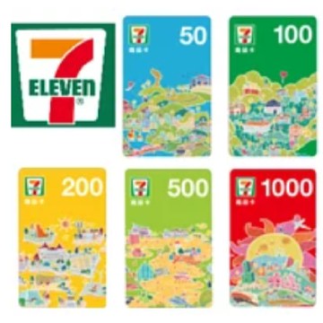 7-ELEVEN 統一超商實體商品卡 總面額$3000 ($1000x3張)