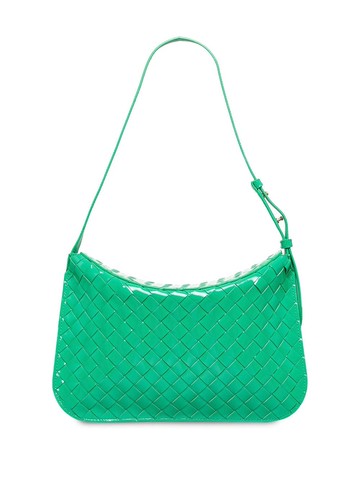 Bottega Veneta Pre-Owned - Intrecciato shoulder bag - women - Patent Leather - One Size - Green