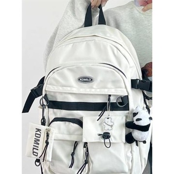 香港IT HKins百搭工裝風新款學生書包男大容量雙肩包女旅行背包男