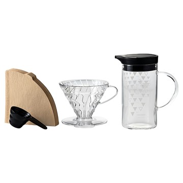 HARIO V60感溫變色咖啡壺組  500ml  1組  咖啡壺1入 + 濾紙40張 + 濾杯1入