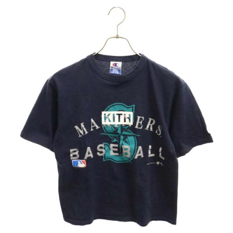 KITH キス Vintage Seattle Mariners Tee ヴィンテージ シアトルマリナーズロゴプリント 半袖Tシャツ ネイビー |  LINEブランドカタログ