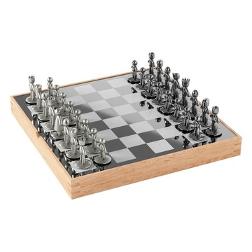 UMBRA Buddy 小人西洋棋套組  金屬色  1套