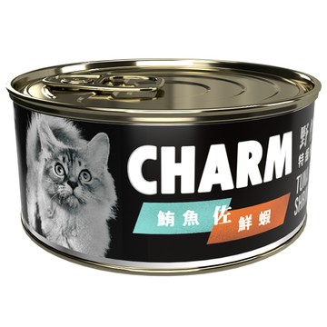 CHARM野性魅力-鮪魚佐鮮蝦貓罐80g