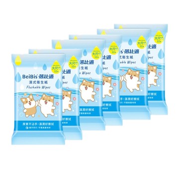 蓓比適濕式衛生紙袖珍包(12抽2入)X3包