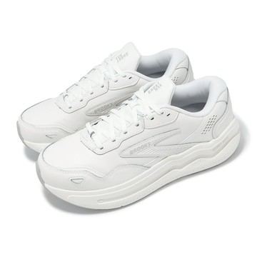 [ACS] Brooks 慢跑鞋 Ghost Max L 2E 男鞋 寬楦 白 厚底 緩衝 魔鬼極致 皮革 運動鞋 1104432E142