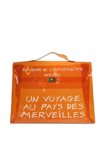 Hermès - 1998 pre-owned vinyl Kelly beach bag - women - Vinyl - One Size - Orange