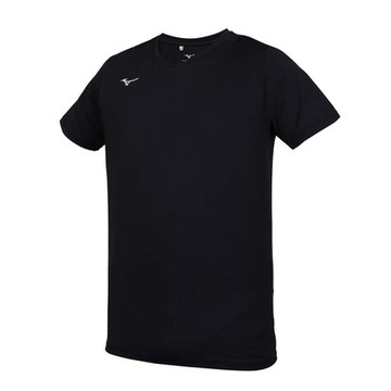 MIZUNO 男短袖T恤-銀離子抗菌防臭 彈性 休閒 慢跑 台灣製 32TAC00909 黑白
