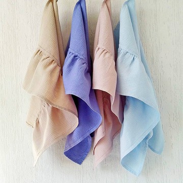 華夫格毛巾麻、廚房毛巾棉、荷葉邊洗碗巾、女主人禮物創意