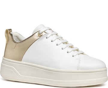 GEOX SPHERICA ECUB LEISURE 平底鞋 白色女款鞋子