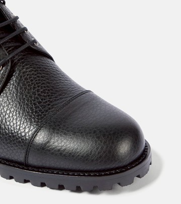 Manolo Blahnik Lugata leather lace-up boots