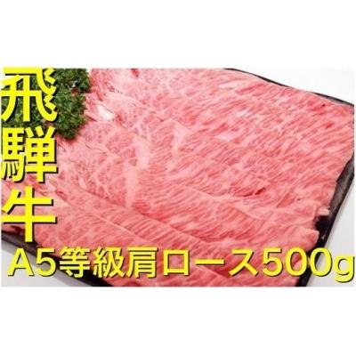 ふるさと納税 美濃加茂市 飛騨牛A5等級 肩ロース(500g)すき焼き・焼肉用