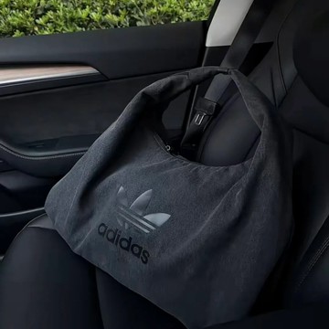 【Adidas】Originals logo 大容量 雲朵包 手提包 小錢包 牛仔黑