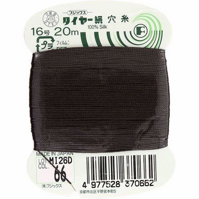 フジックス タイヤー 【絹穴糸】 16号 20m col.66 FK37-66 30箱（直送品）