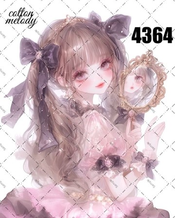 original sticker no.4364 人物貼紙 原創貼紙 原創人物貼紙 裝飾貼紙 cotton melody